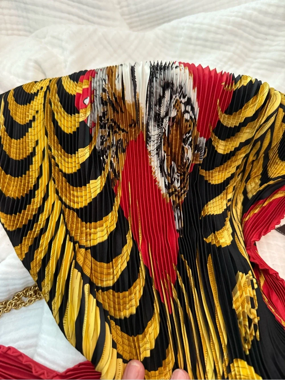Hermes vintage 100% silk Tigre Royal scarf with box and ribbon